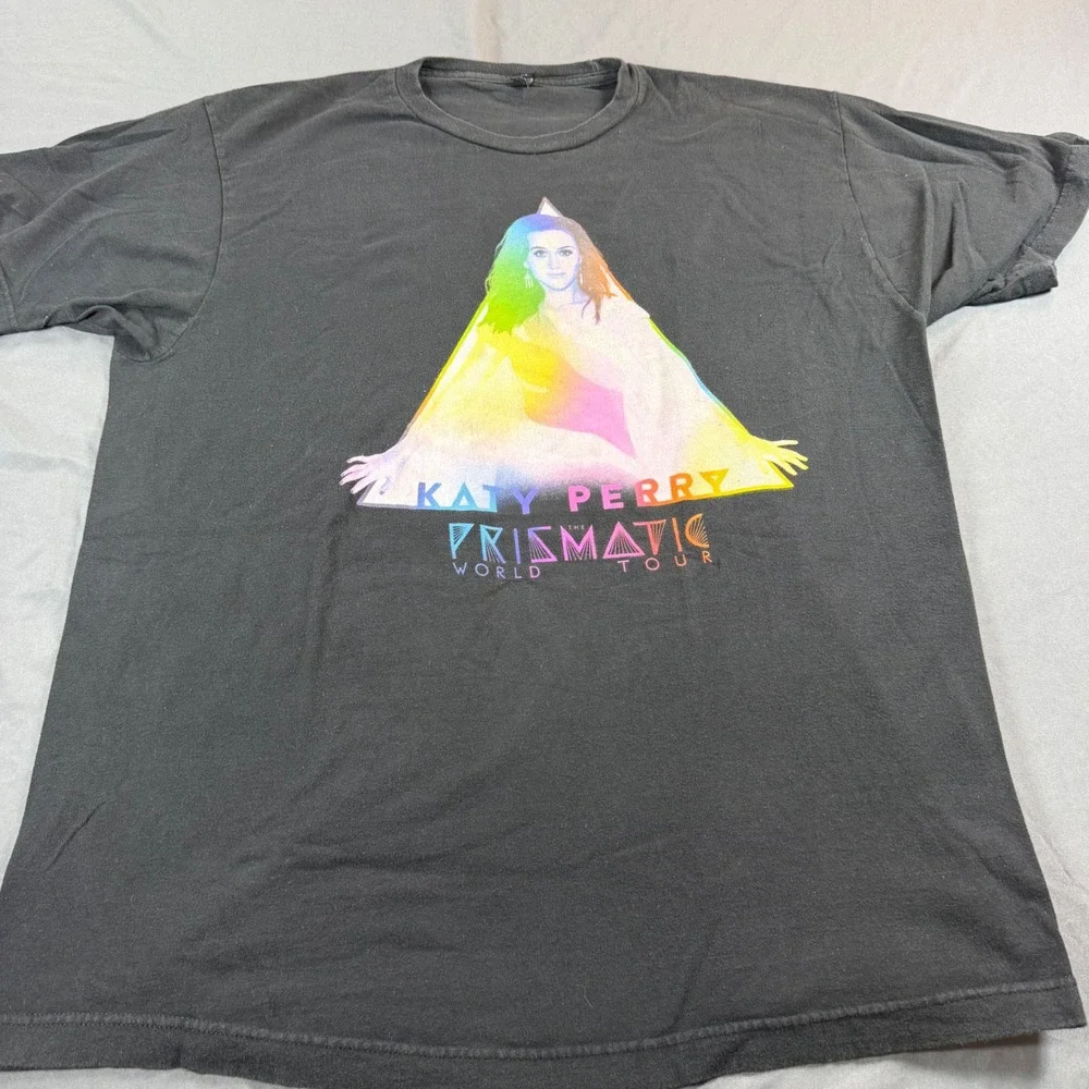 Katy Perry The Prismatic World Tour 2014 Concert T-Shirt Black XL